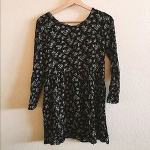 Dainty floral babydoll dress with lattice back